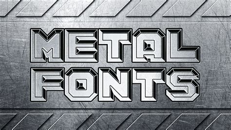 Free Sheet Metal Fonts 